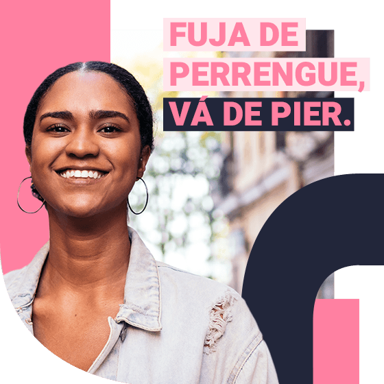 Imagem de uma mulher sorrindo